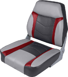 Wise Seating 3300-841 Seat High Back Grey/red/char - LMC Shop