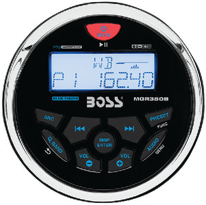 Boss Audio Systems MGR350B Marine Gauge Style Rcvr-Ipx6 - LMC Shop