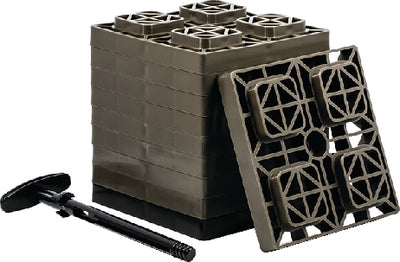 Camco_Marine 44521 Fasten Levelers 2x2 Brn 10/pk - LMC Shop