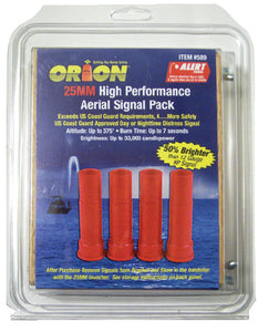 Orion Safety Products 589 25 Mm Red Aerial Flare 4 Pk - LMC Shop