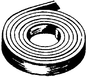 Foam Seal CBPC1870150030 1 1/2 Paper Cap Tape Black - LMC Shop