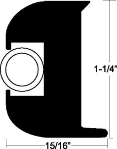 Taco Metals V11-3447BBK50-2 Rub Rail Kit Black 50ft - LMC Shop