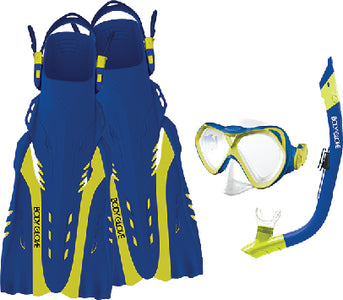 Body Glove Vests 15038SETBLUCITSM Snorkel Set Blue/citron S/m - LMC Shop
