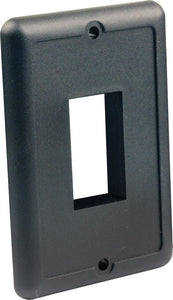 JR Products 14045 Ip66 Single Switch Plate Black - LMC Shop