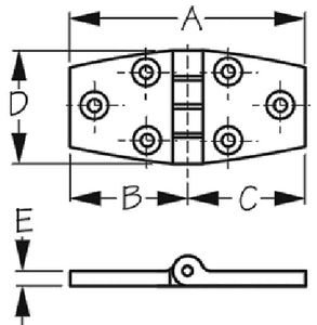 Sea-Dog Line 202530-1 Hinge- Door Black Nylon Pair - LMC Shop