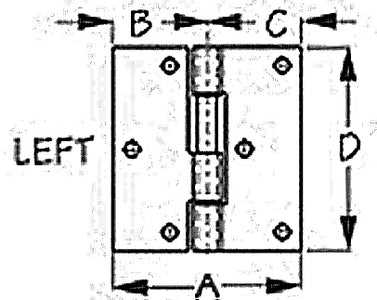 Sea-Dog Line 207730-1 Aluminum Lift Gate Hinge-Left - LMC Shop