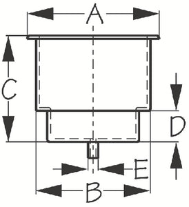 Sea-Dog Line 588065 Stainless Flush Mount Drink - LMC Shop