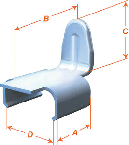 Camso AFT120068 Clip Ice Oval Tall Guide 10/pk - LMC Shop