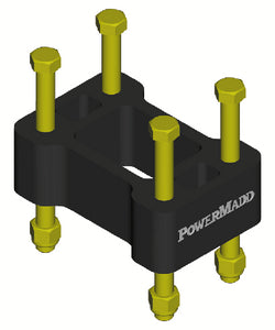 Powermadd 45503 Riser Blocks 2in Ac/pol Black - LMC Shop