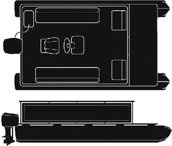 Seachoice 50-97821 21'6 Pontoon Cover W/rails - LMC Shop