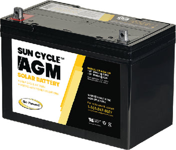 Go Power 76285 Agm Solar Battery 12v 100ah - LMC Shop