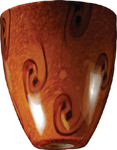 Manufacturers' Select 2089-BN-D Glass-Brown Swirl Blown - LMC Shop