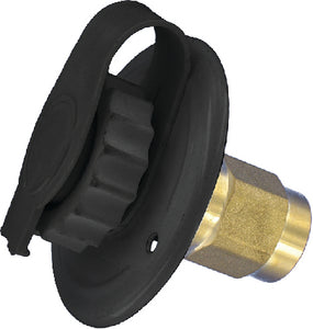 Valterra A01-0175LF Water Inlet 2-3/4 Metal Black - LMC Shop