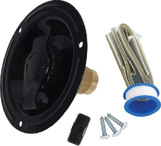 Valterra A01-0178LFVP Water Inlet Recessed Black - LMC Shop