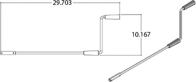 AP Products 014-119226 Std Landing Gear Crank Handles - LMC Shop