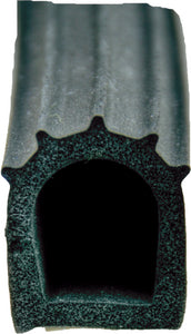 AP Products 018-023-PT D Seal W/ Tape Black Ribbed - LMC Shop