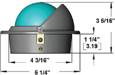 Ritchie Navigation F-83 Voyager Compass Flush Mt Blk - LMC Shop