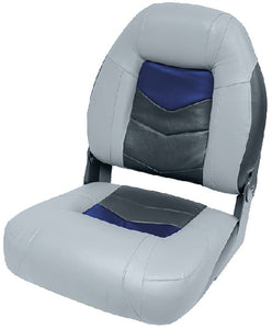 Wise Seating 3304-1880 Seat Pro-Angler Grey Blu Char - LMC Shop
