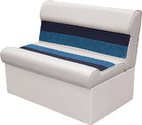 Wise Seating 8WD100-1008 Pontoon 36  Bench Wh-Na-Bl - LMC Shop