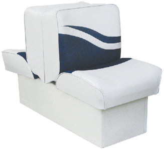 Wise Seating 8WD1130-924 Lounge Seat 10  White-Navy - LMC Shop