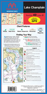 Maptech WPC049-03 Wpcht 49 Lake Champlain - LMC Shop