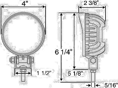 Optronics TLL44FS Opti-Brite 6-Led Work Light - LMC Shop