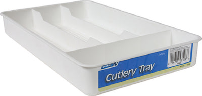 Camco_Marine 43508 Cutlery Tray White 7in X 11in - LMC Shop