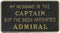 Bernard Engraving FP020 My Husband Is the Captain But - LMC Shop