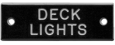 Bernard Engraving IP006 Nameplate-Deck Light Pkg/5 - LMC Shop