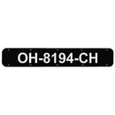 Bernard Engraving RP2400B 24  Registration Plates/black - LMC Shop