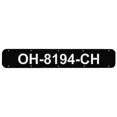 Bernard Engraving RP2400B 24  Registration Plates/black - LMC Shop