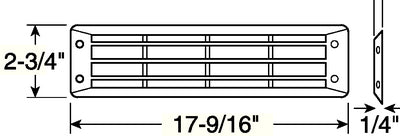 Attwood Marine 1425-5 Louvered Vent Flush White - LMC Shop