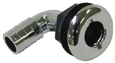 T-H Marine TH1590CPDP Thru Hull 1-1/2in 90d Chr Plat - LMC Shop