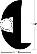 Taco Metals V11-2423BKA50-1 Blk Flexible Vinyl Rail 50ft - LMC Shop