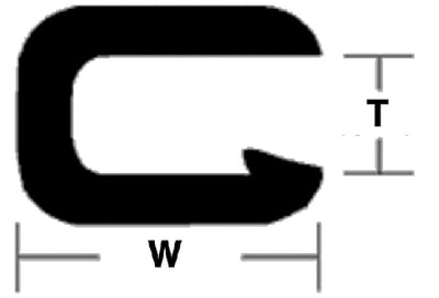 Taco Metals V30-1005B25-1 5/32  X 25' Flex Trim-Black - LMC Shop