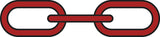 Greenfield Products 2115-RD 1/4 X 4 Anchor Lead Chain Red - LMC Shop