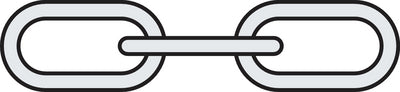Greenfield Products 2115-W 1/4 X 4 Anchor Lead Chain Wht - LMC Shop