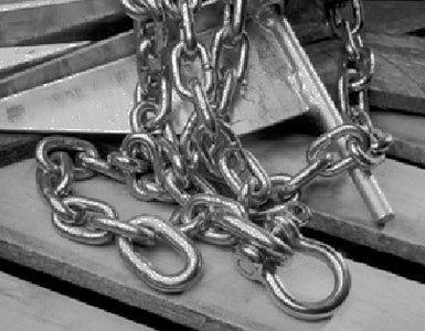 Tiedown Engineering 95226 Danforth 3/8x6 Ss Chn W/shackl - LMC Shop