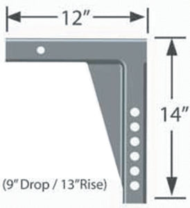 Progress Mfg 90-02-4400 Adj Shank 9in Drop/13in Rise/1 - LMC Shop