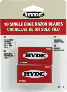 Hyde Tools 13110 Razor Blades 10 Blades/card - LMC Shop