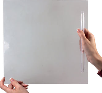 JR Products 11195 12in Scrn Door Slider Flat Clr - LMC Shop