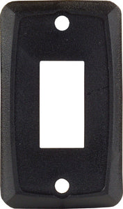 JR Products 12851-5 Single Face Plate Black Pk5 - LMC Shop