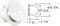 JR Products 370-2-a Round Elect Cable Hatch p.wht - LMC Shop