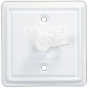 JR Products 47795 Square Cable Tv Platepw - LMC Shop