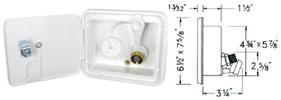 JR Products K7112-6-a Water Center Hatch Polar White - LMC Shop