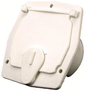 JR Products S-27-14-a Square Cable Hatch Off/wht - LMC Shop