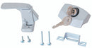 RV Designer E311 Door Latch w/locklght.silver - LMC Shop