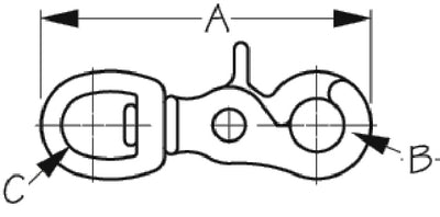 Sea-Dog Line 139800-1 Brass Trigger Snap - LMC Shop