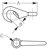 Sea-Dog Line 146123-1 Stainless Fast Eye Boat Snap - - LMC Shop