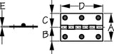 Sea-Dog Line 201080-1 Butt Hinge 2  X 3  s.s. Pr - LMC Shop